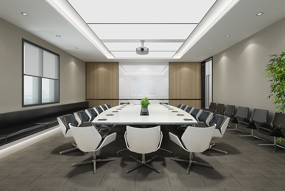 上海亞數(shù)信息科技大型辦公會議室裝修設(shè)計(jì)效果圖