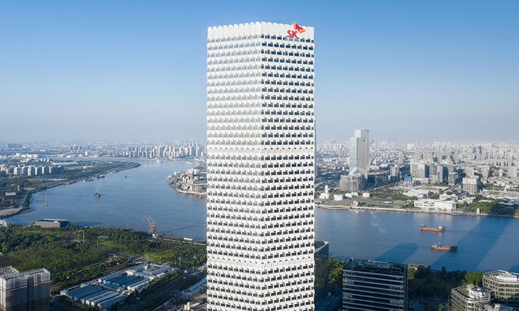 上海sk大廈辦公室裝修施工現場快訊